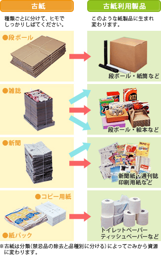 古紙の回収とリサイクル